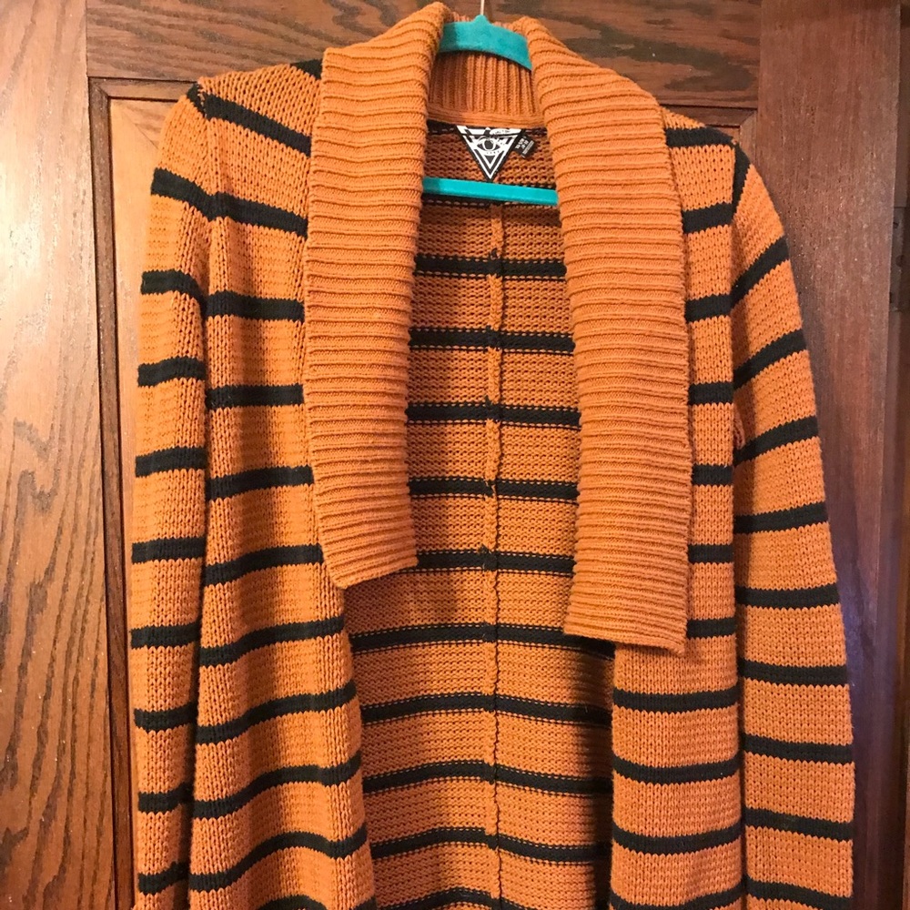 Volcom striped cardigan